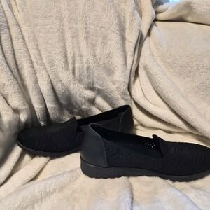 Skechers Arch Fit Up-Lift City Stroll Black Slip On Loafers Women's Size 8